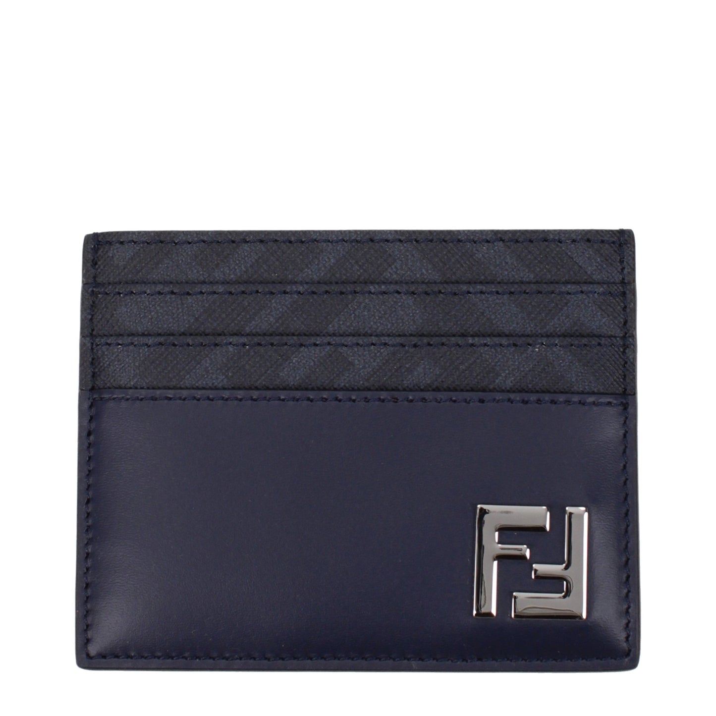 Fendi Document Holders Men Leather Blue/Midnight Blue