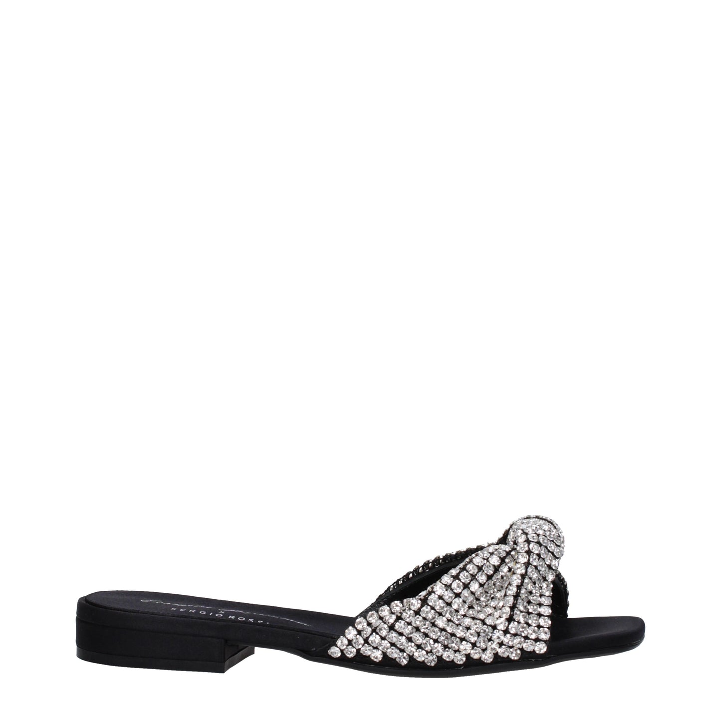 Sergio Rossi Women's Sandals & Slippers in Satin Black