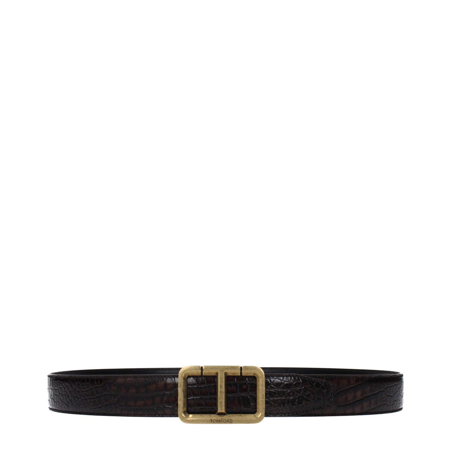 Tom Ford Belts Men Leather Brown/Dark Brown