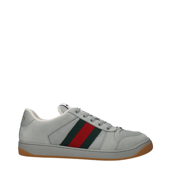 Gucci Sneakers Men Fabric  Gray