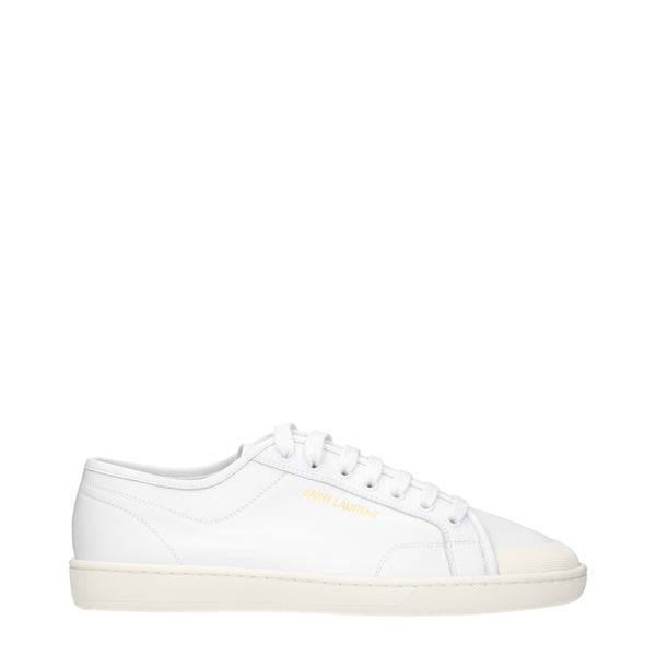 Saint Laurent Sneakers Men Leather White