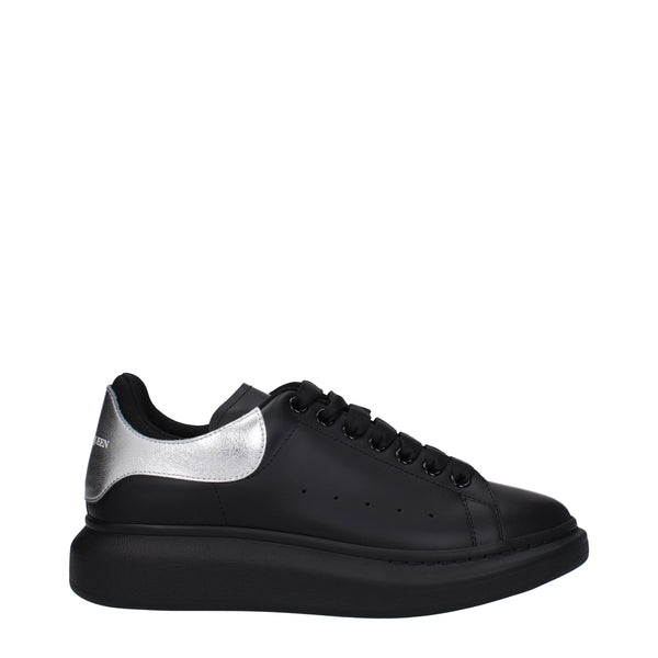 Alexander McQueen Sneakers Men Leather Black/Silver
