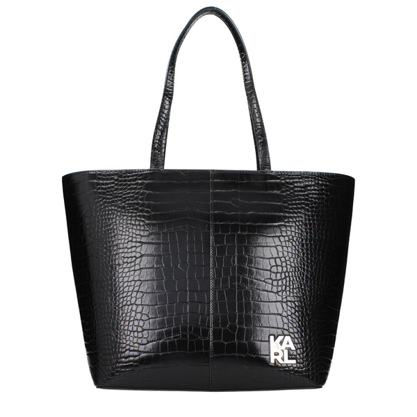Karl Lagerfeld Shoulder Bags Women Polyurethane Black