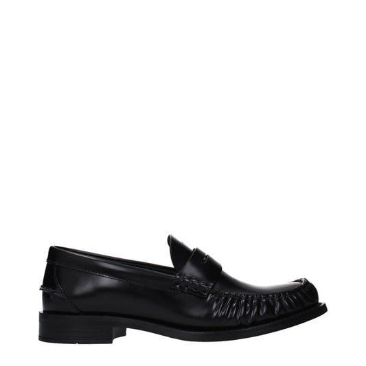 Prada Loafers Women Leather Black