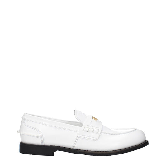 Miu Miu Loafers Women Leather White