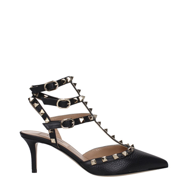 Valentino Garavani Sandals Women Leather Black
