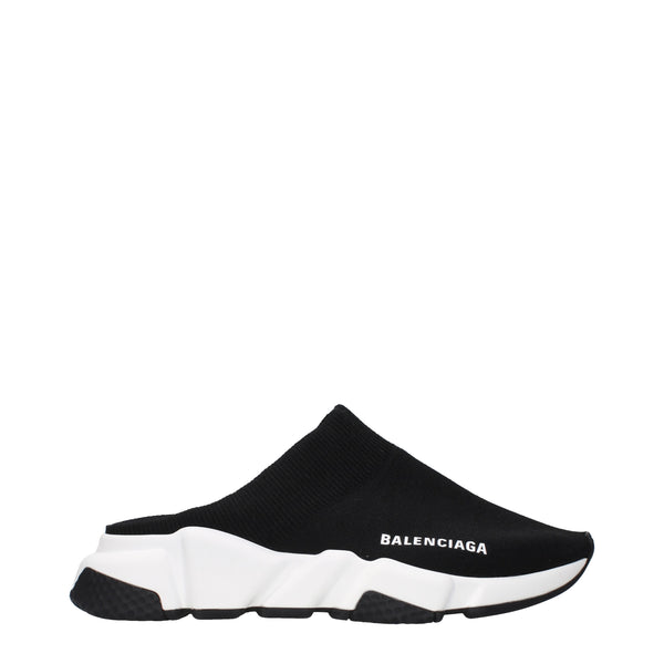 Balenciaga Slippers and Clogs Women Fabric  Black