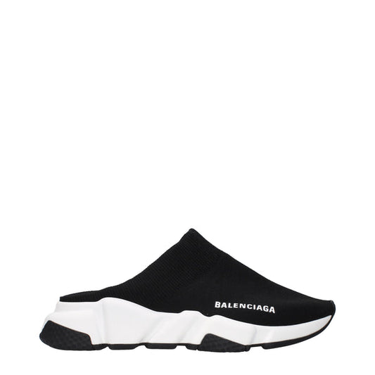 Balenciaga Slippers and Clogs Women Fabric  Black