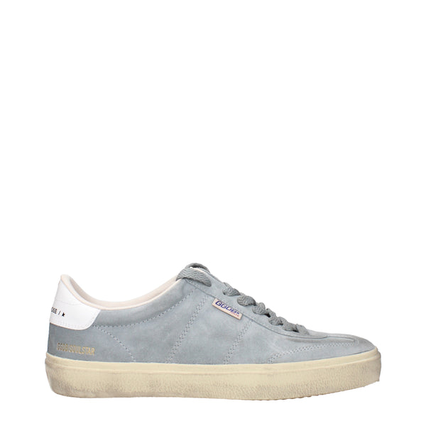 Golden Goose Sneakers Men Suede Gray/White
