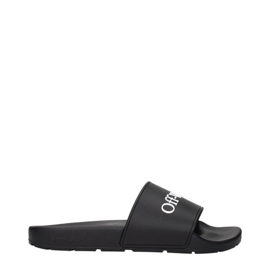Off-White Slippers and Clogs Women Rubber Black