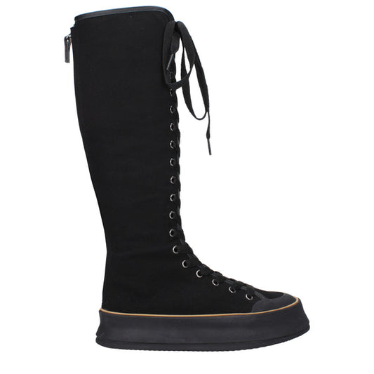 Max Mara Boots Women Fabric  Black