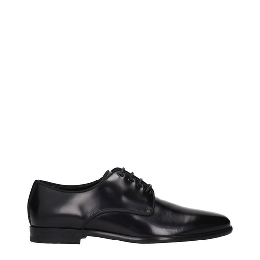 Dolce&Gabbana Lace up and Monkstrap Women Leather Black