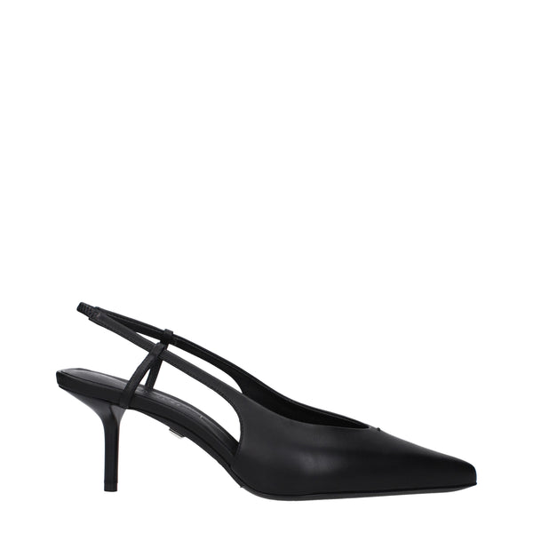Max Mara Sandals Women Leather Black