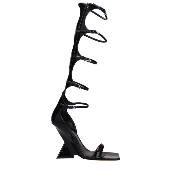 The Attico Boots Women Patent Leather Black