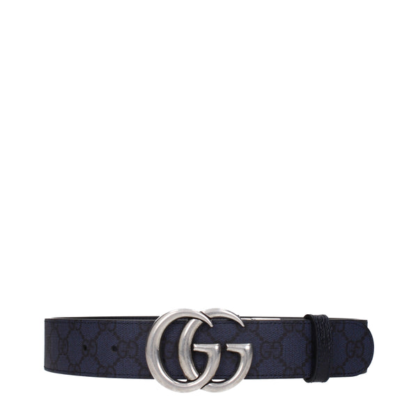 Gucci Belts Men Fabric  Blue/Dark Blue