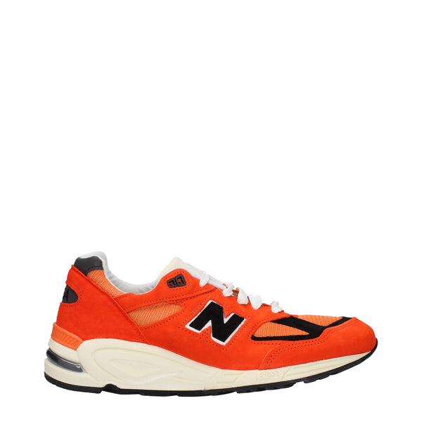 New Balance Sneakers Men Suede Orange