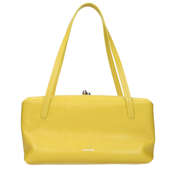 Jil Sander Handbags Women Leather Yellow/Corn