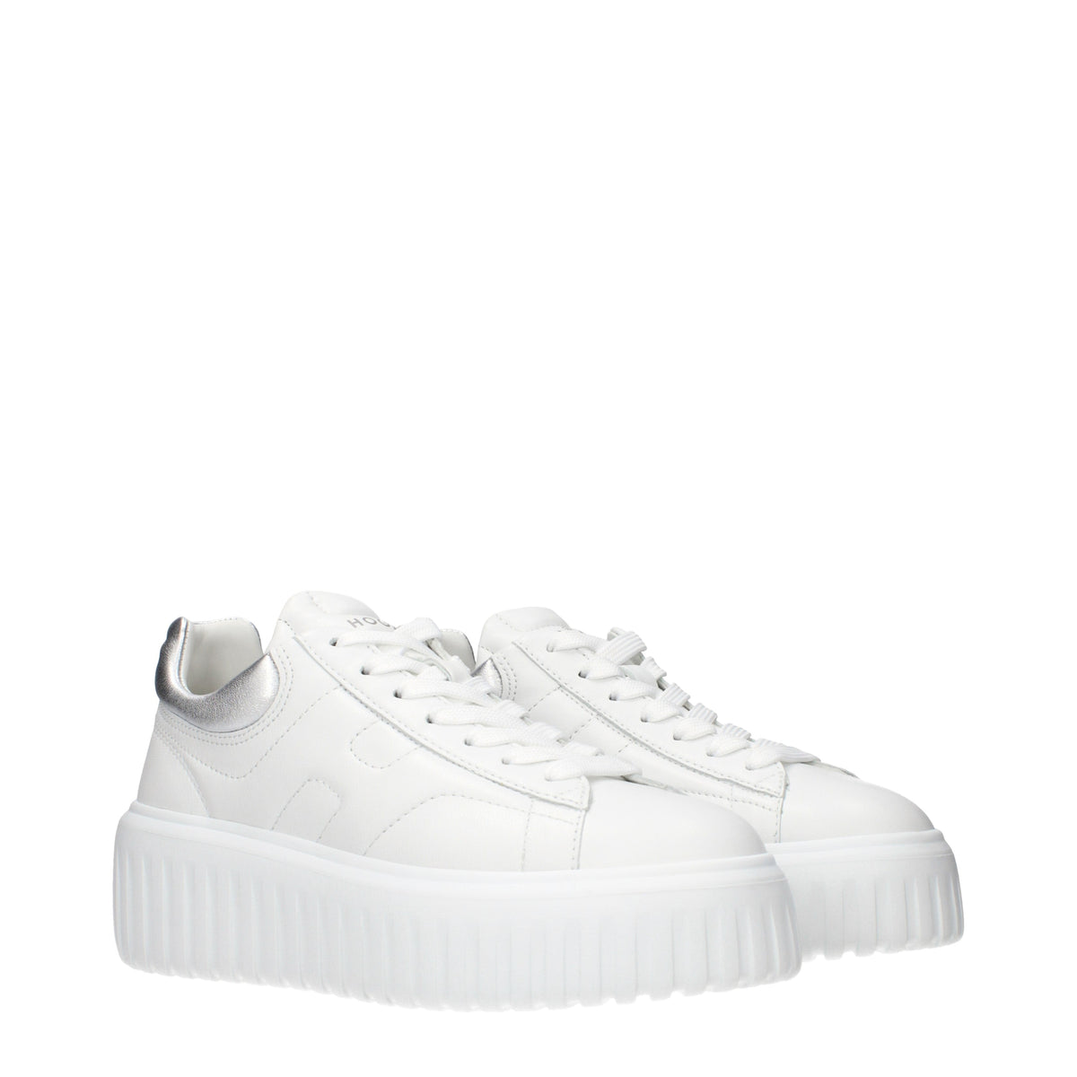 Hogan Sneakers Women Leather White/Silver