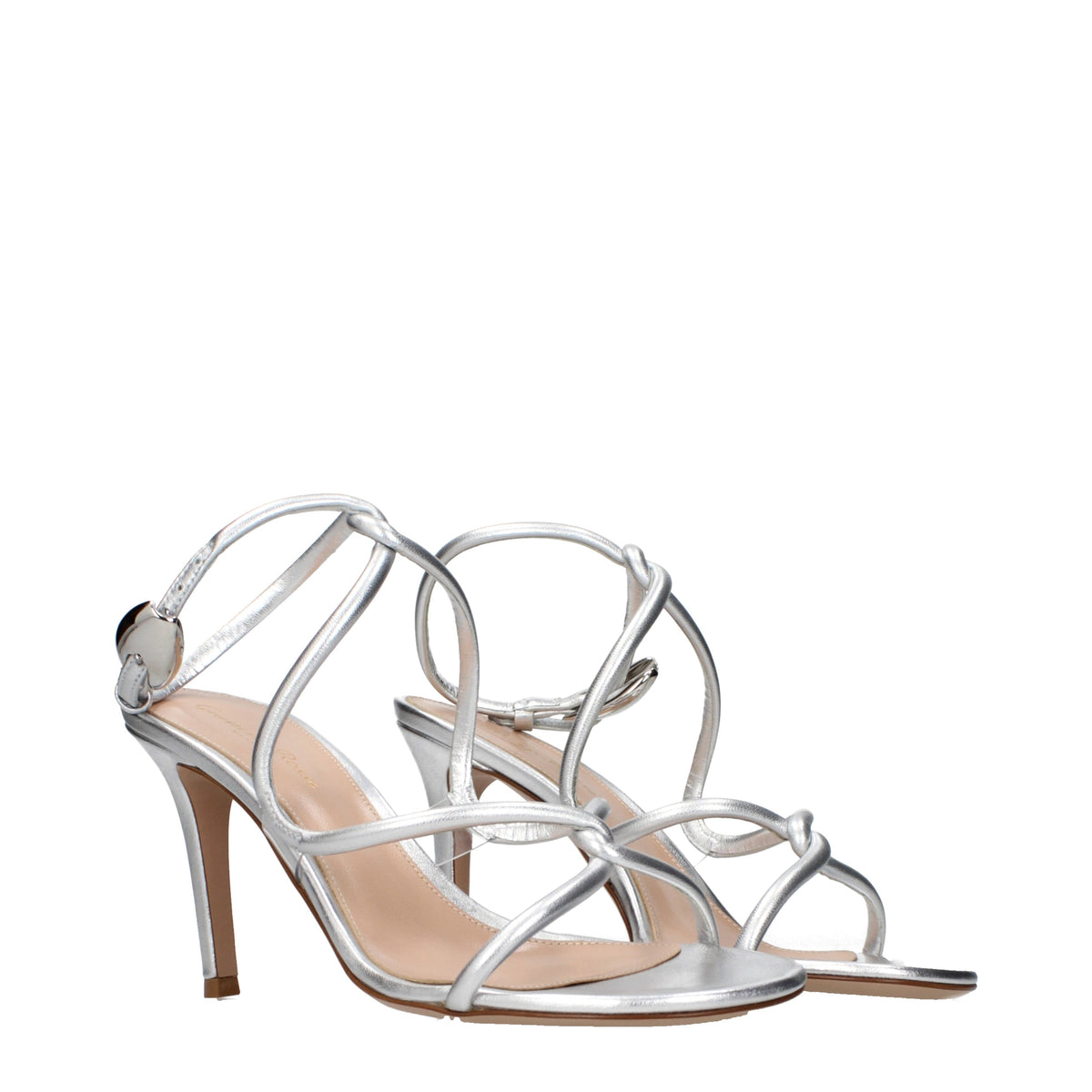 Gianvito Rossi Sandals Women Leather Silver