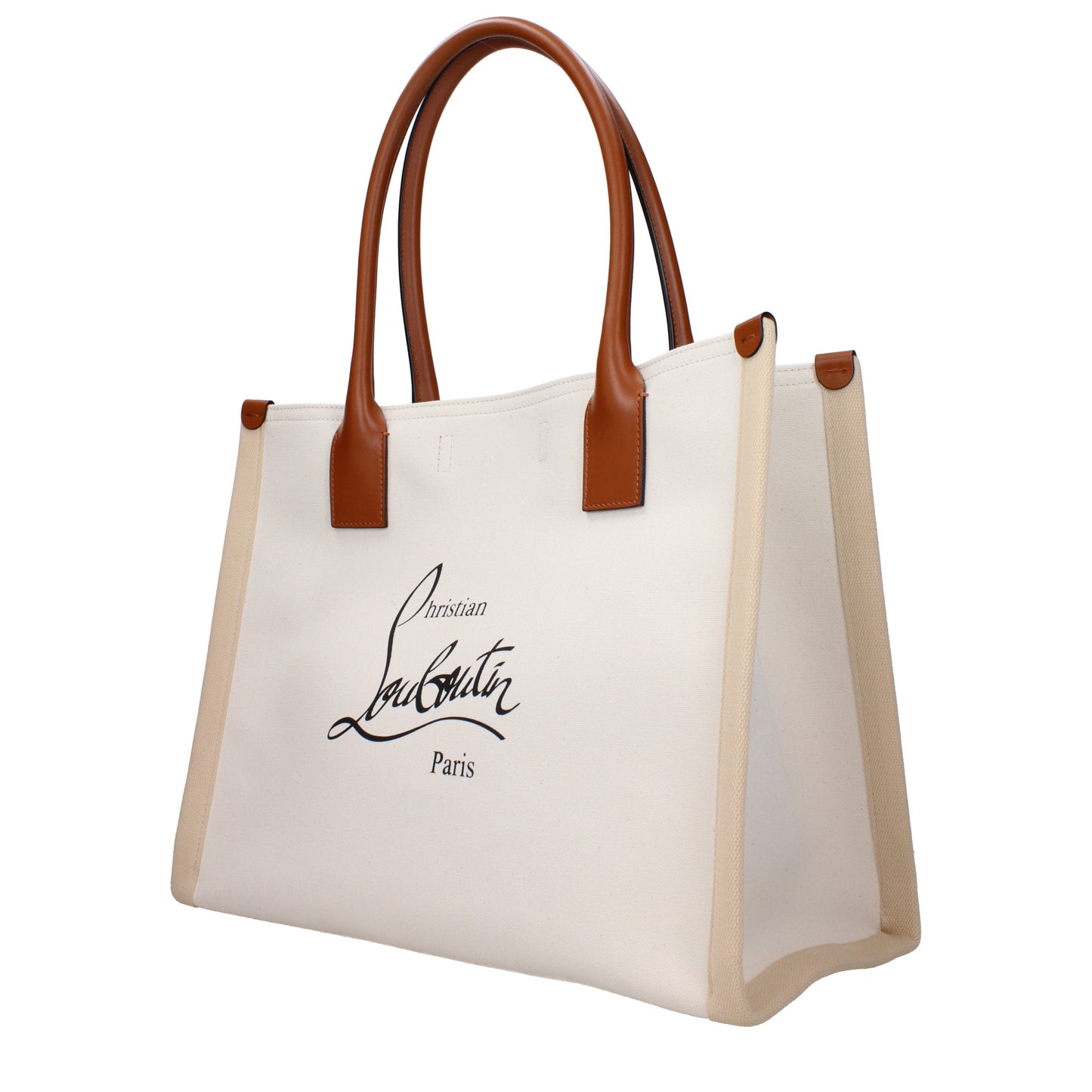 Louboutin Shoulder Bags Women Cotton White/Natural