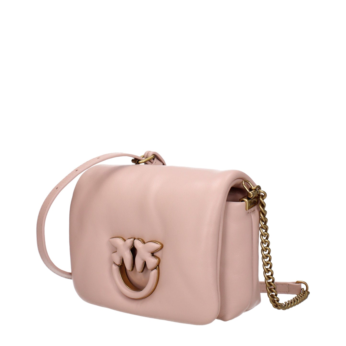 Pinko Crossbody Bags Women Leather Pink/Powder Pink