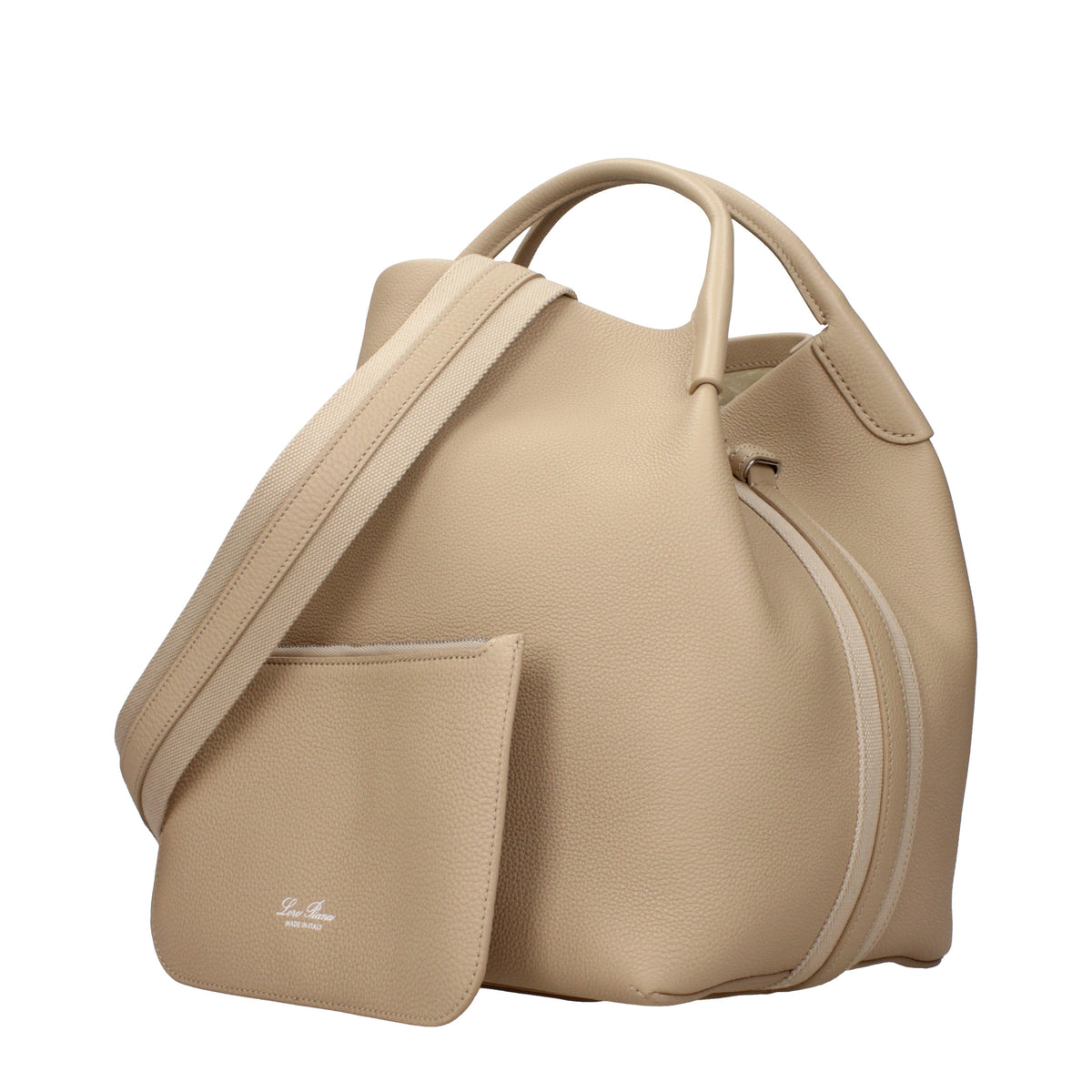 Loro Piana Handbags Women Leather Beige