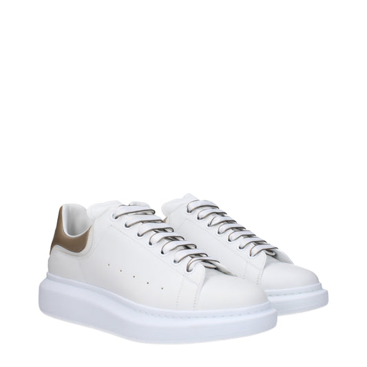 Alexander McQueen Men's Sneakers in Leather White/Moonstone