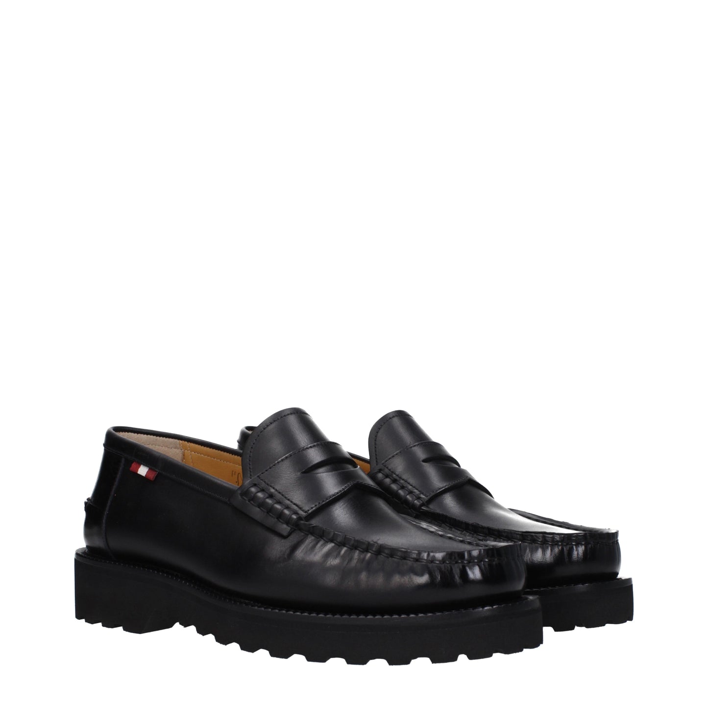 Bally Men's Loafers in Leather Black