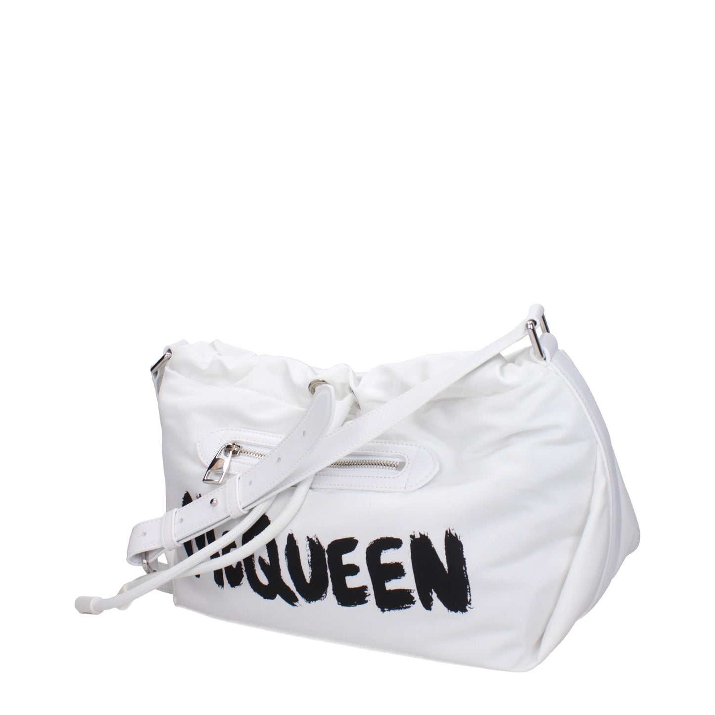 Alexander McQueen Crossbody Bags Women Fabric  White/Black