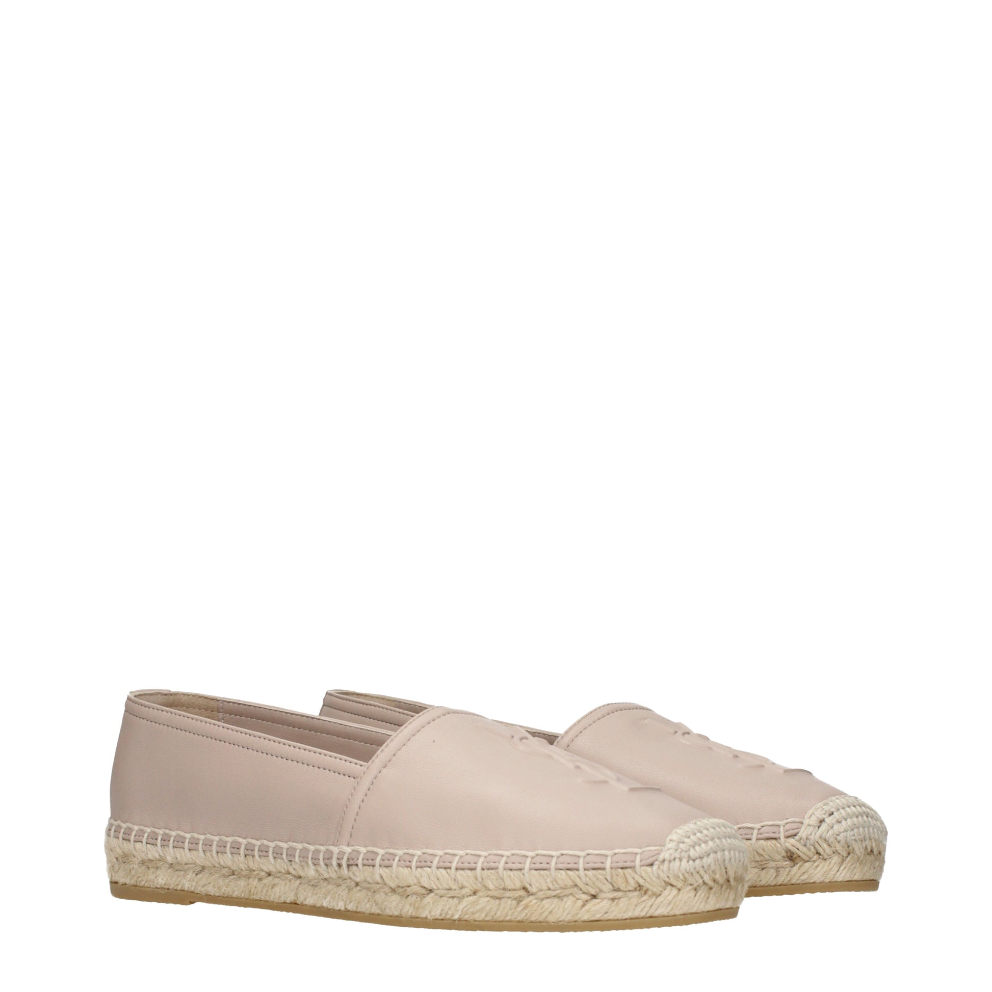 Saint Laurent Espadrilles Women Leather Beige/Powder