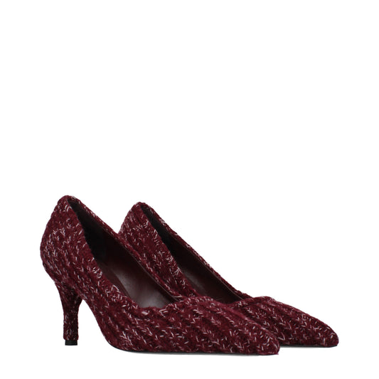 Prada Pumps Women Fabric  Red/Purple
