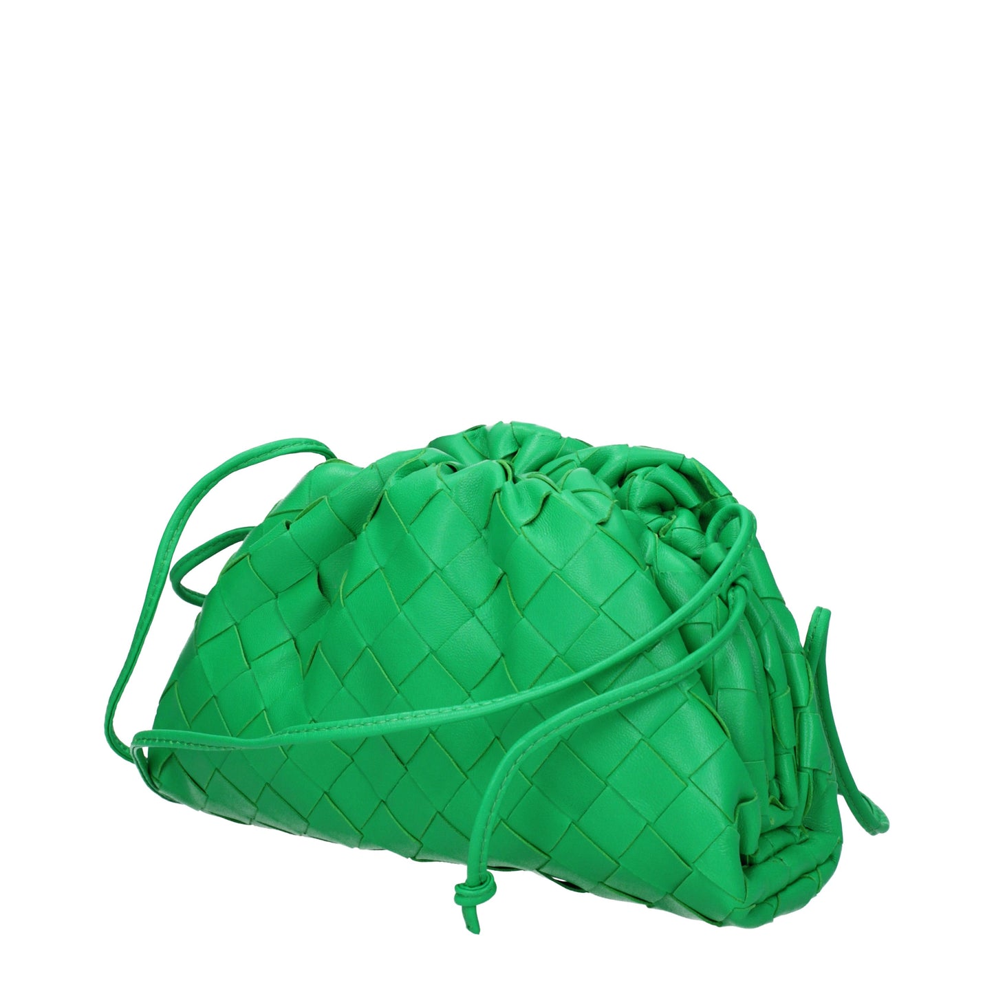 Bottega Veneta Clutches Women Leather Green/Parakeet