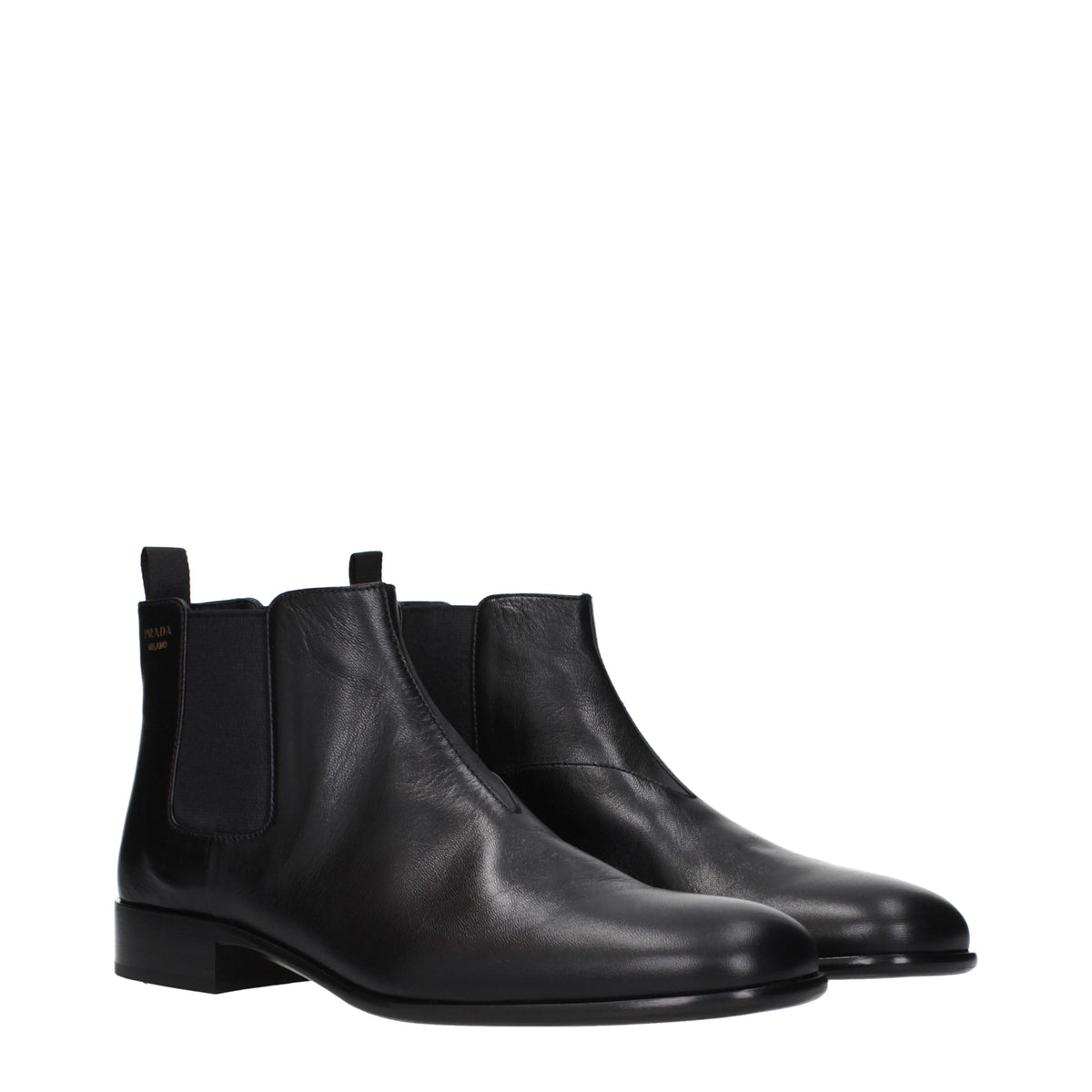 Prada Ankle Boots Women Leather Black