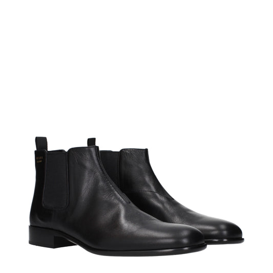 Prada Ankle Boots Women Leather Black