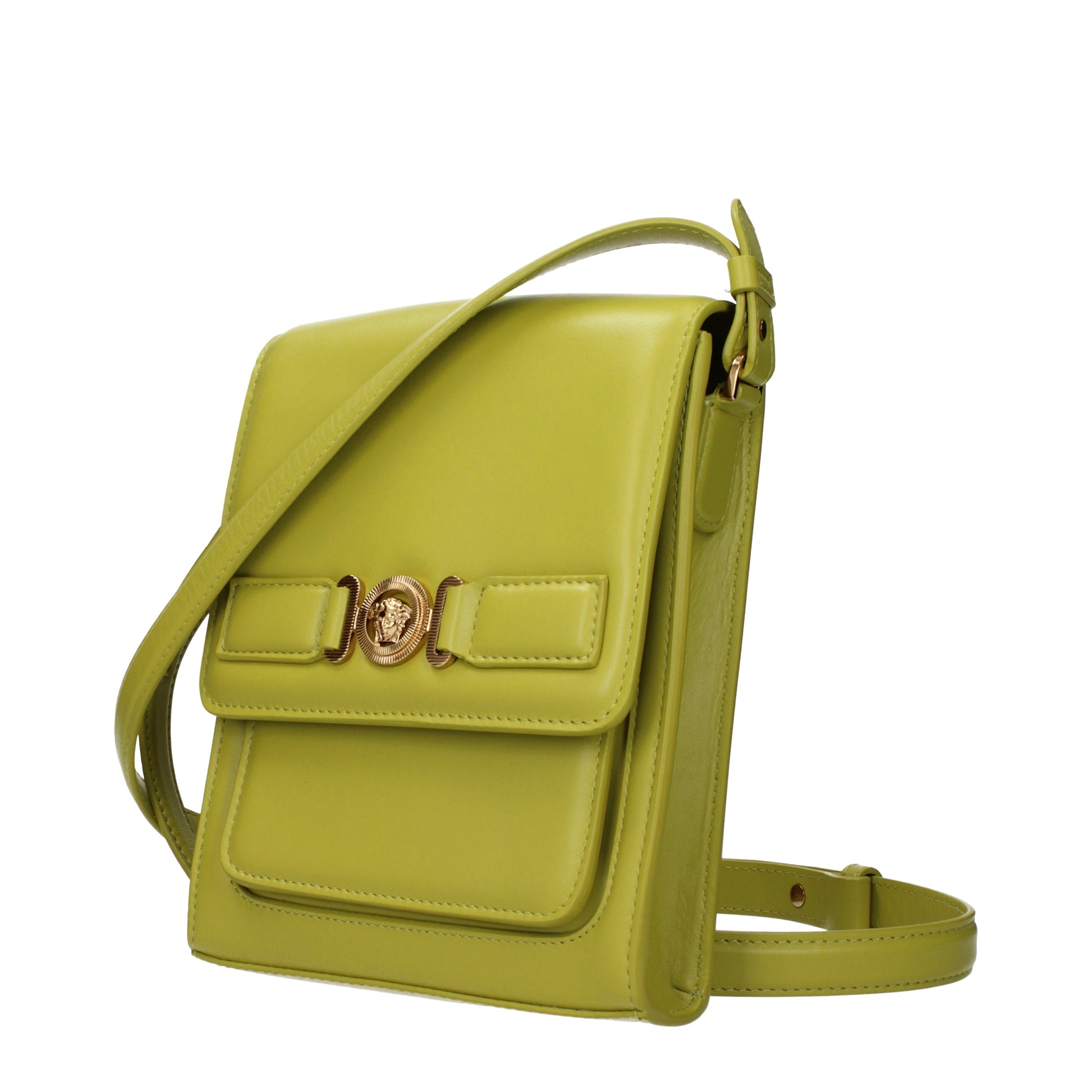 Versace Crossbody Bags Men Leather Green/Lime