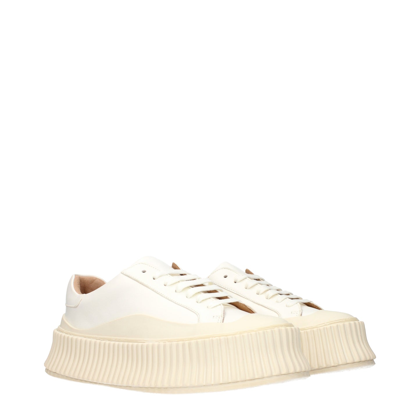 Jil Sander Sneakers Women Leather White/Optic White