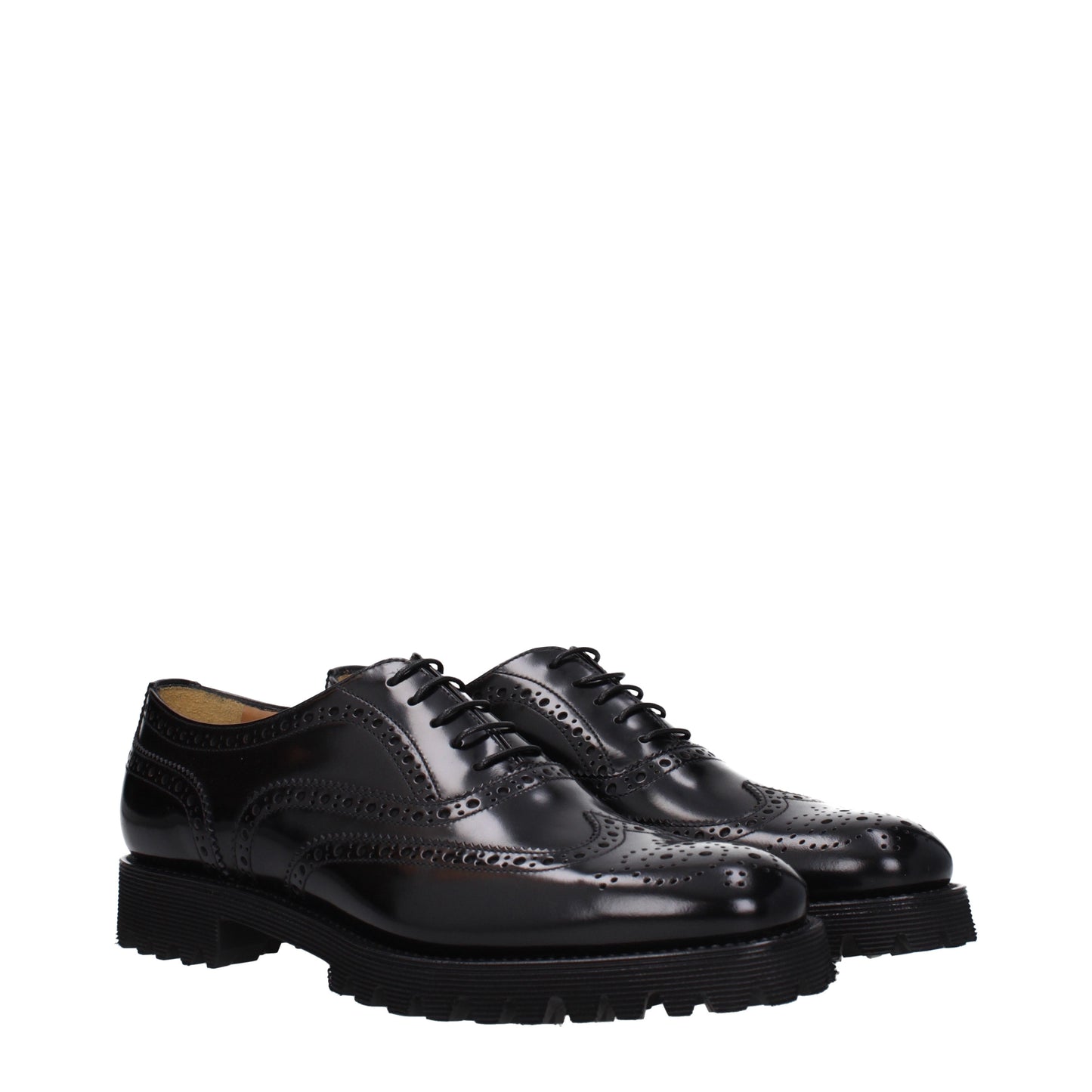 Church's Women's Lace ups in Leather Black