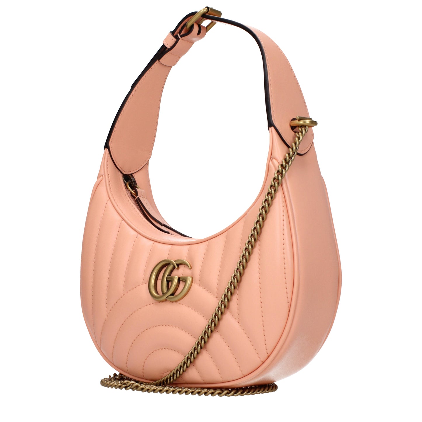 Gucci Handbags Women Leather Pink/Peach