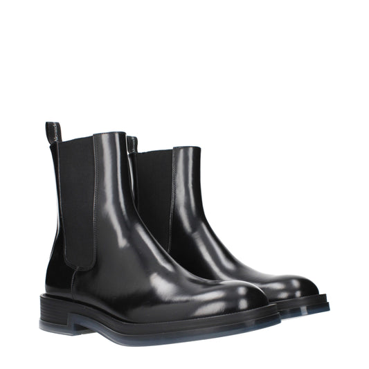 Alexander McQueen Men's Ankle Boots Leather