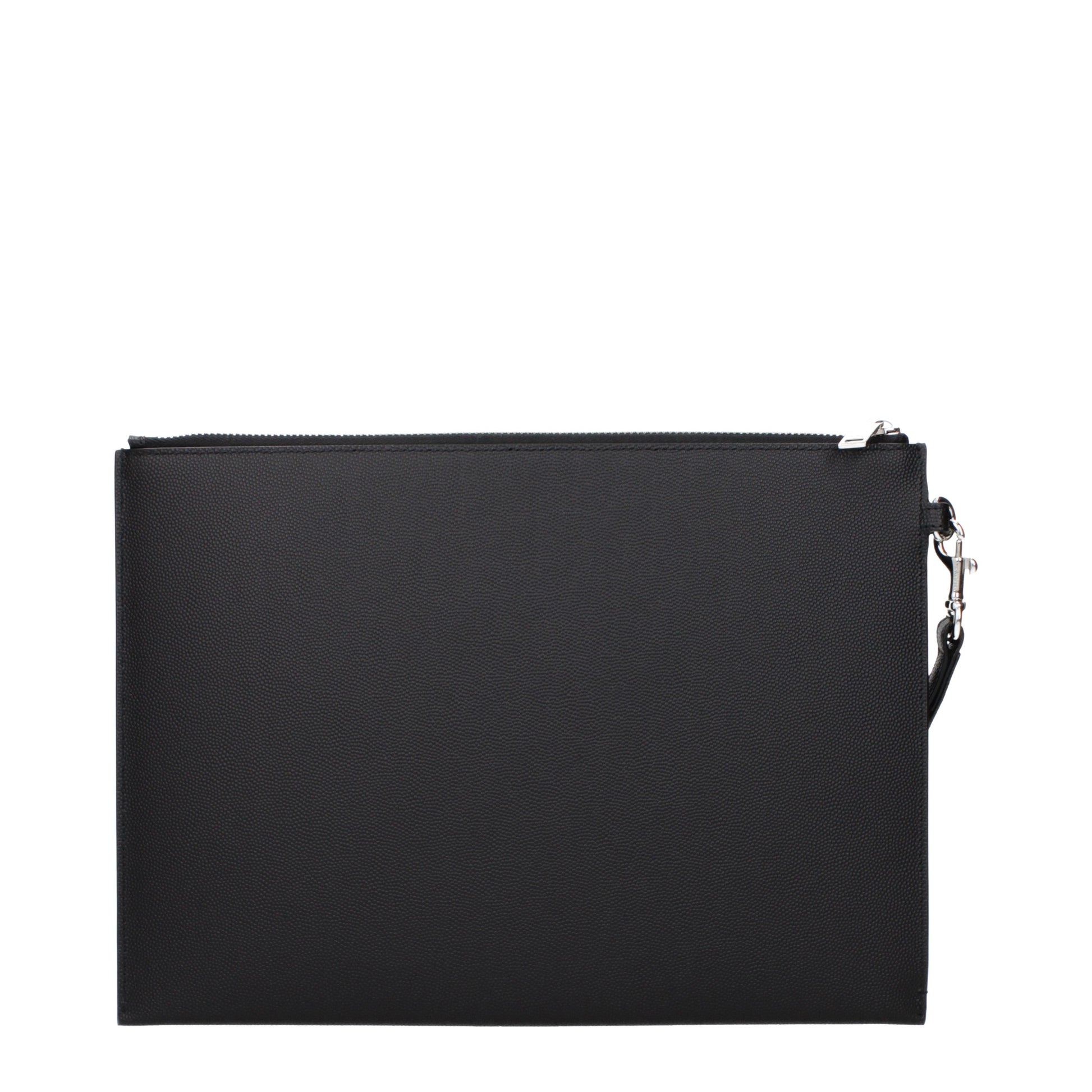 Saint Laurent Clutches Men Leather Black