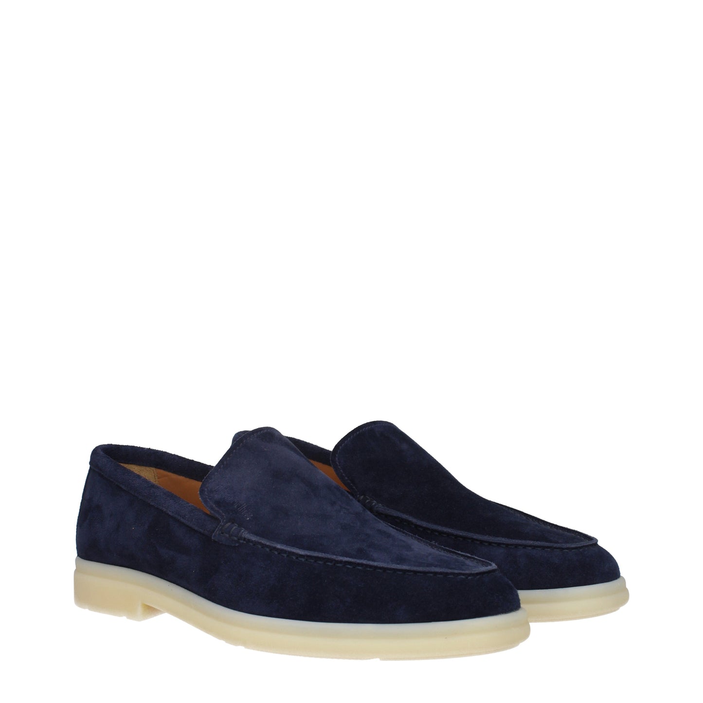 Church's Men's Loafers in Suede Blue/Blue Navy