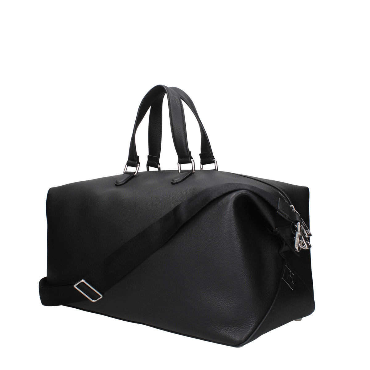 Fendi Travel Bags Men Leather Black