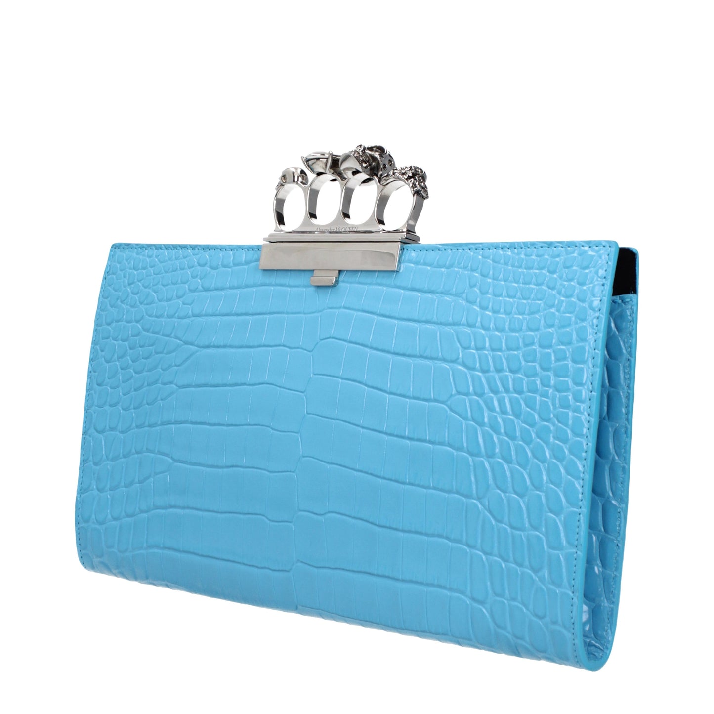 Alexander McQueen Clutches Women Leather Heavenly/Cerulean