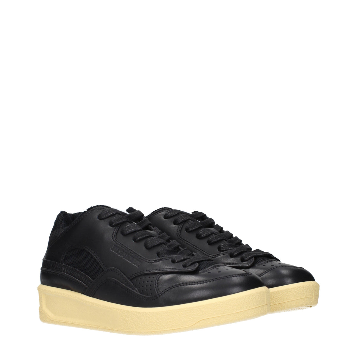 Jil Sander Sneakers Women Leather Black