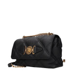 Versace Shoulder Bags Women Leather Black
