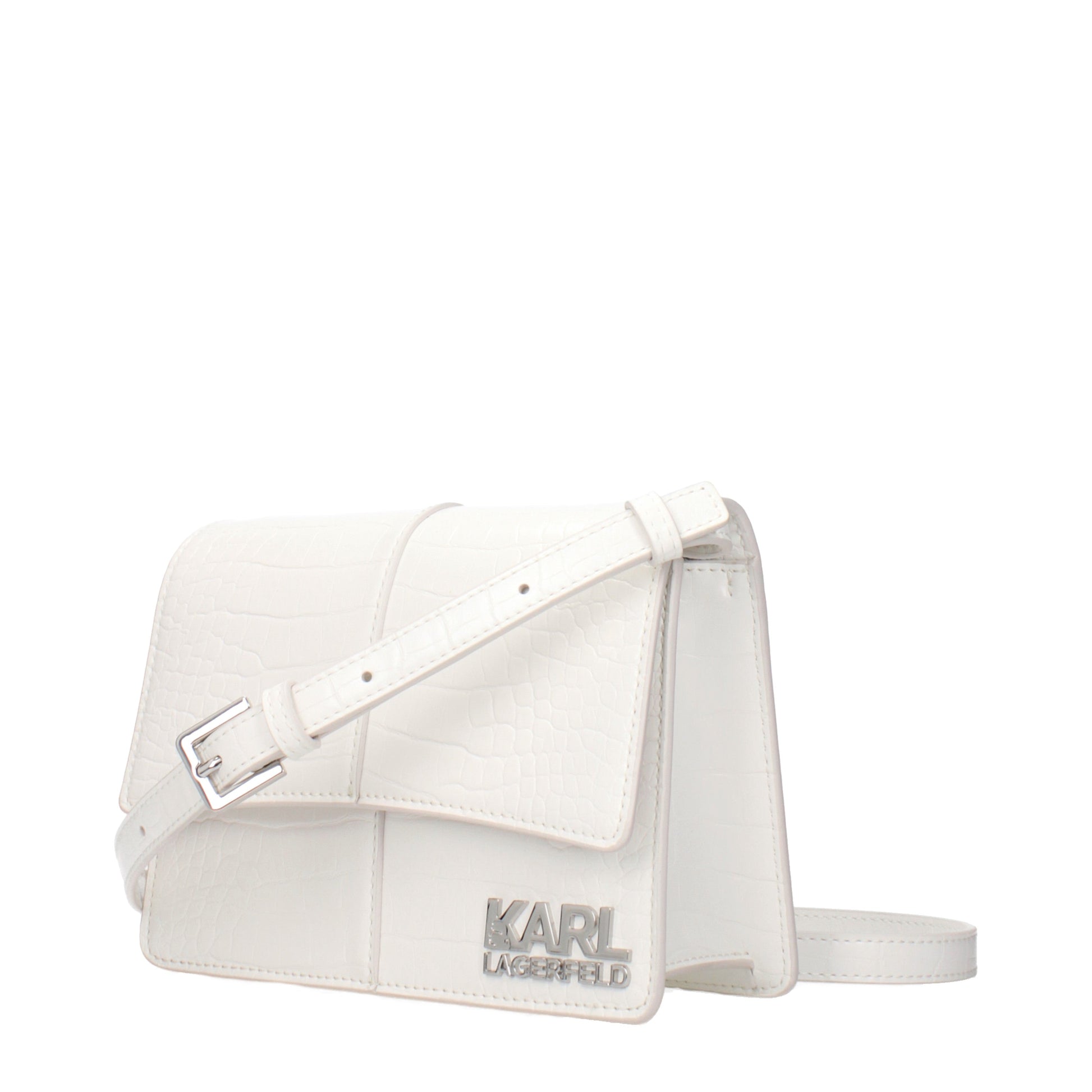Karl Lagerfeld Crossbody Bags Women Polyurethane White/Off White