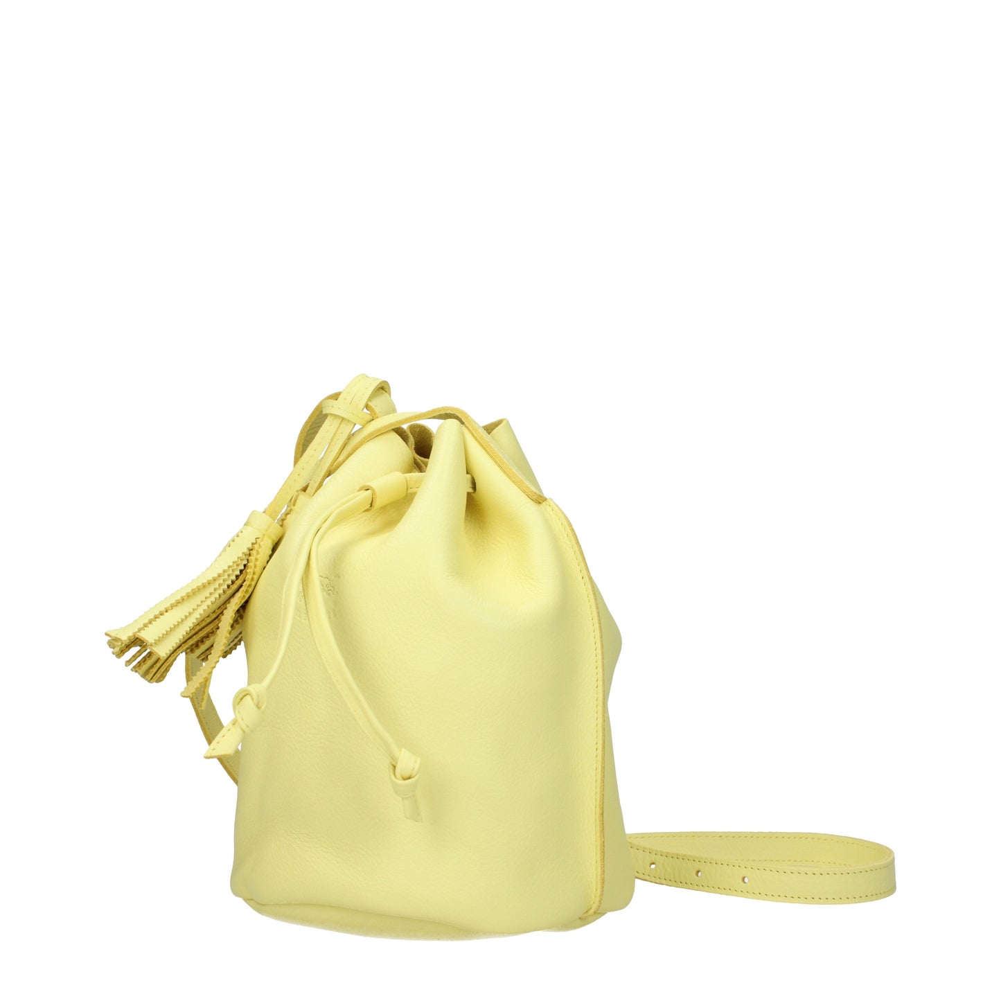 Il Bisonte Crossbody Bags Women Leather Yellow/Pastel Yellow