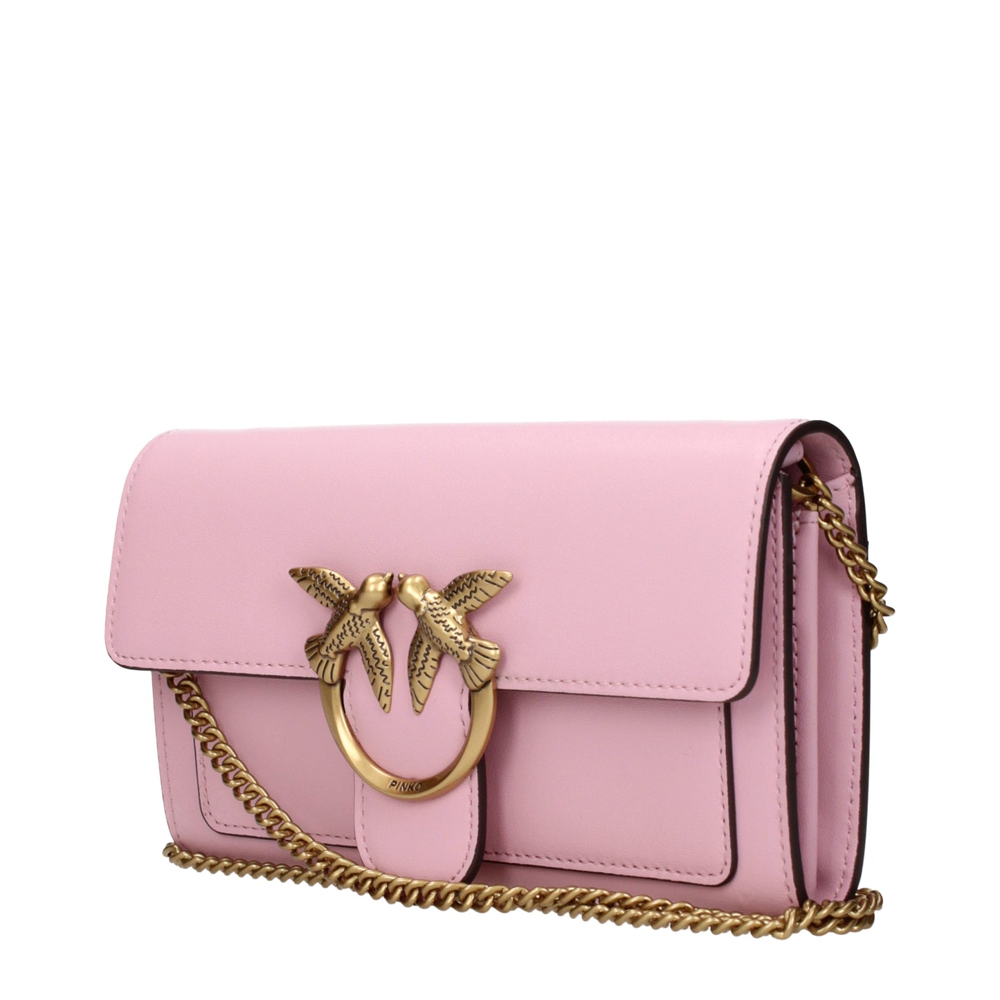 Pinko Clutches Women Leather Pink