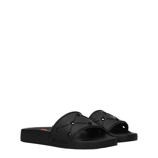 Love Moschino Women's Sandals & Slippers in Rubber Black