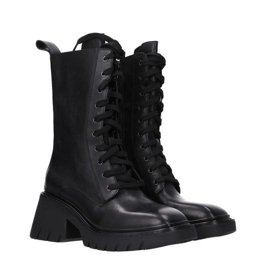 Ash Women's Boots in Leather Black